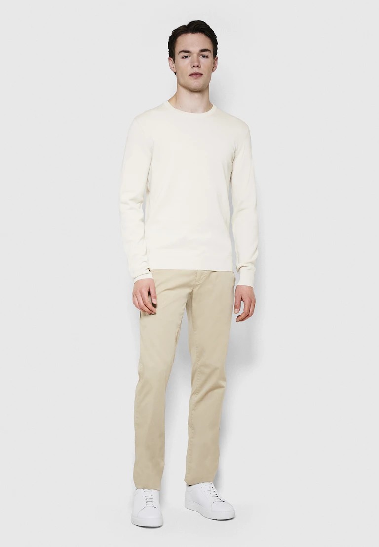 maglione con scollo rotondo