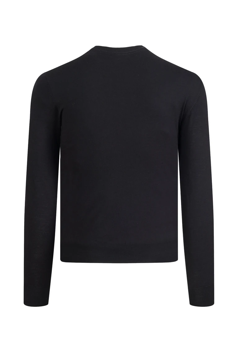 maglione con scollo rotondo