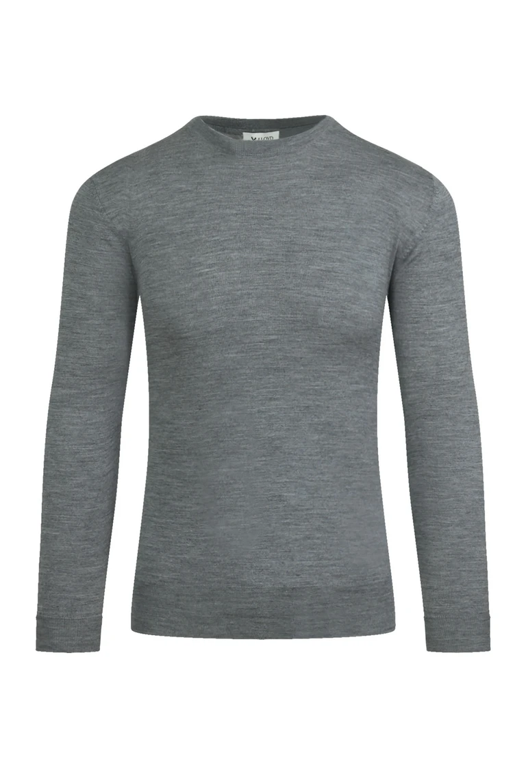 maglione con scollo rotondo