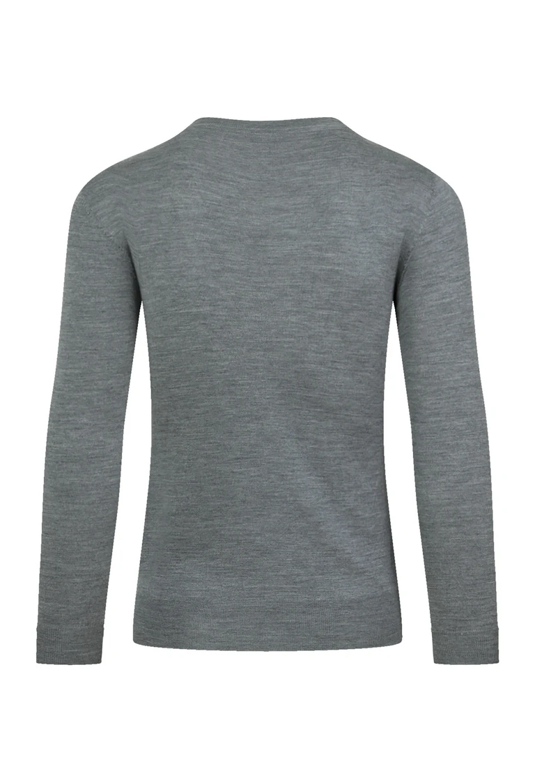 maglione con scollo rotondo