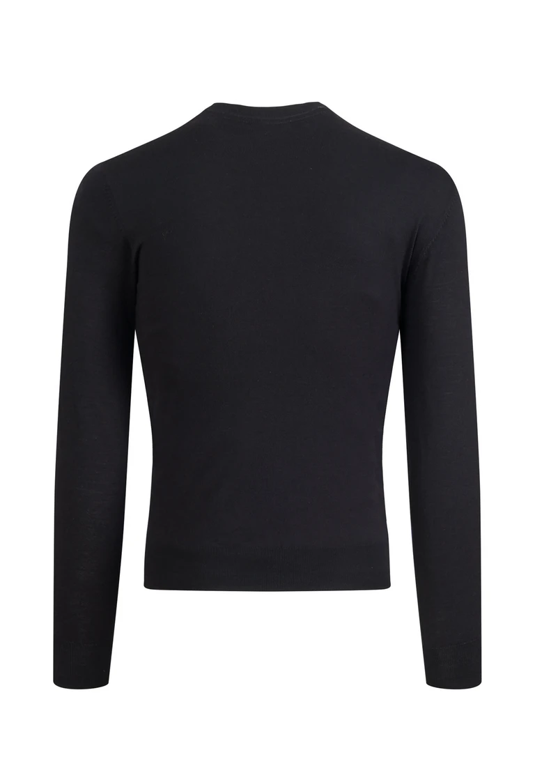 maglione con scollo rotondo