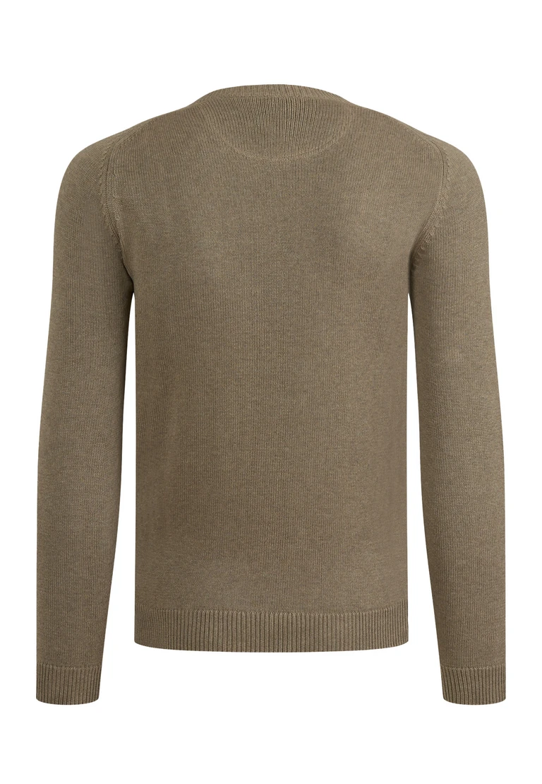 maglione con scollo rotondo