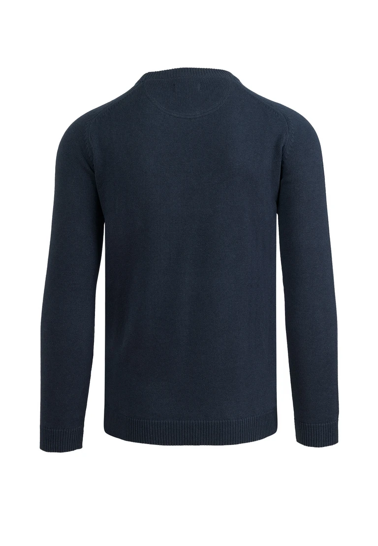 maglione con scollo rotondo