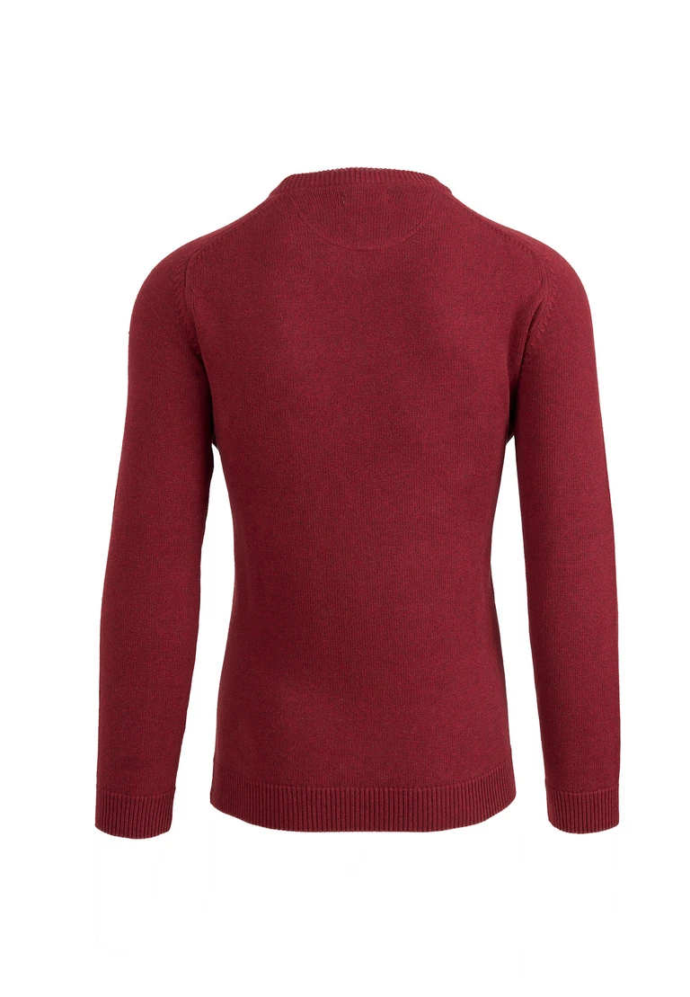 maglione con scollo rotondo
