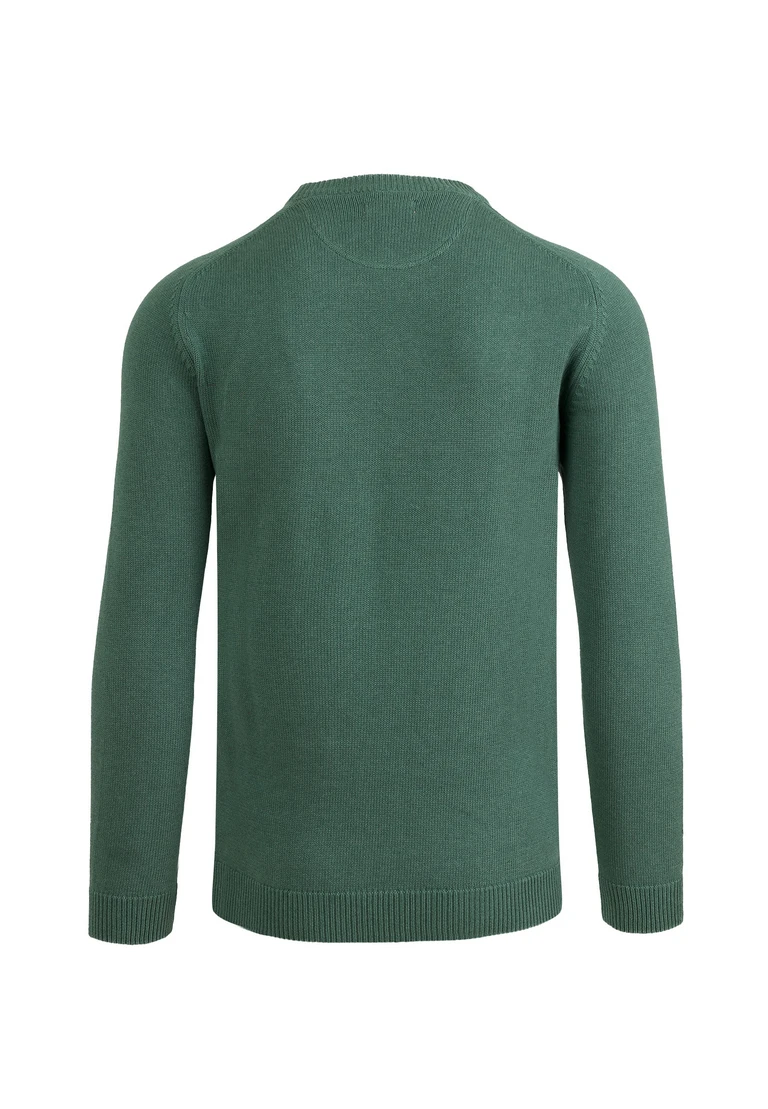 maglione con scollo rotondo