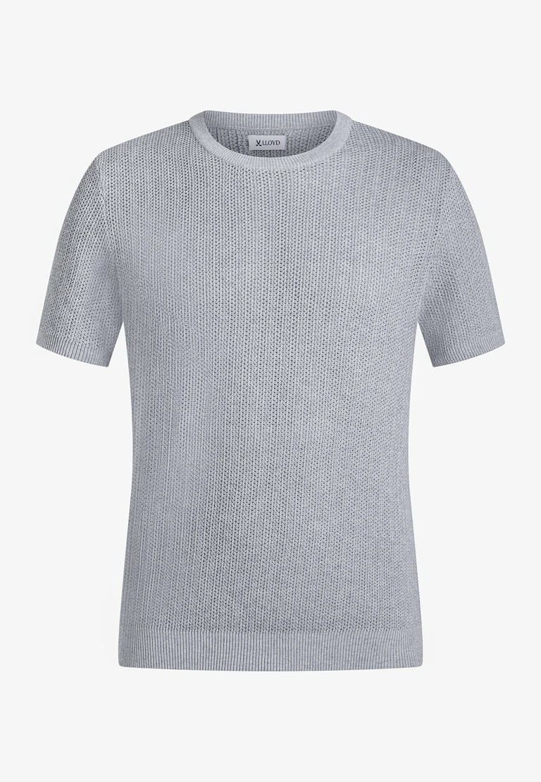 t-shirt a girocollo in maglia