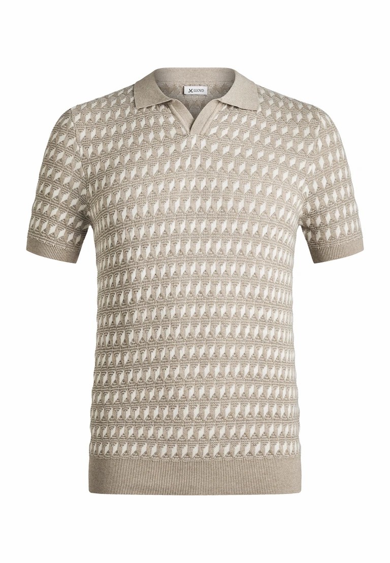 t-shirt in maglia con scollo a v