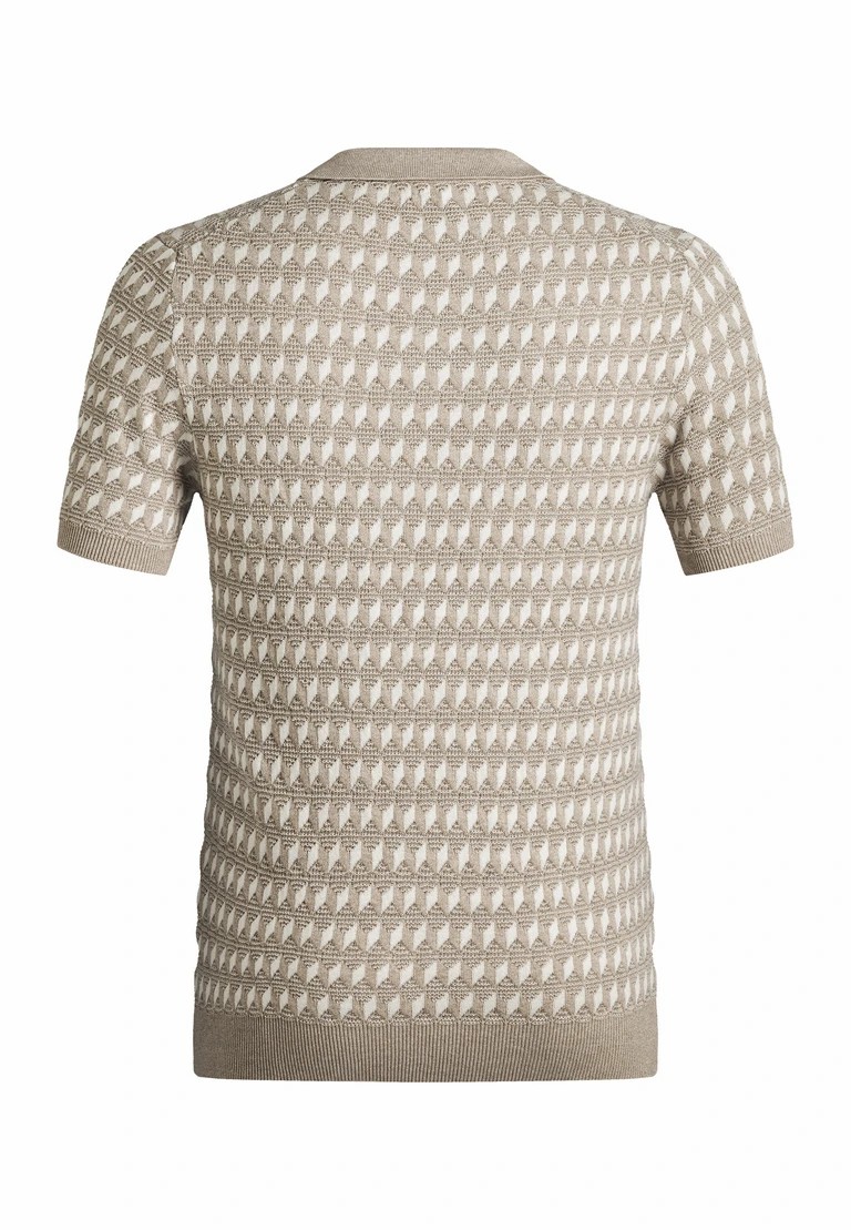 t-shirt in maglia con scollo a v