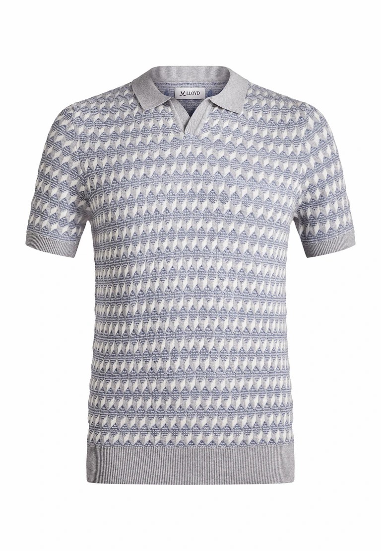 t-shirt in maglia con scollo a v