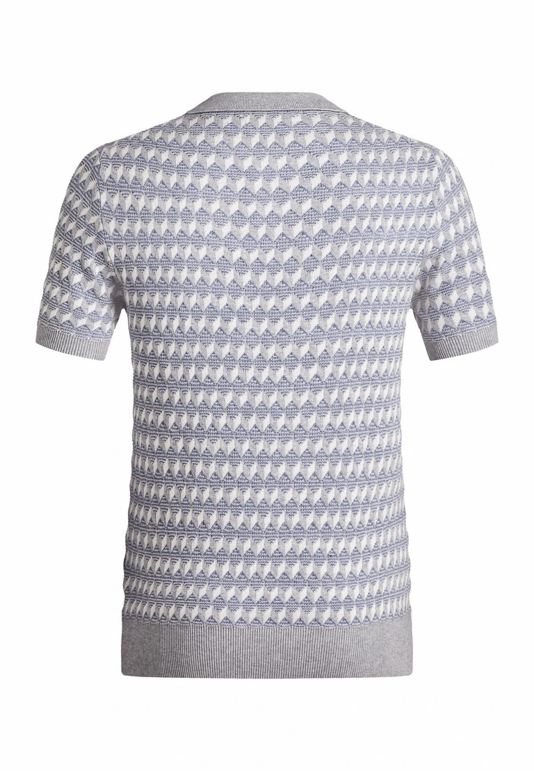 t-shirt in maglia con scollo a v
