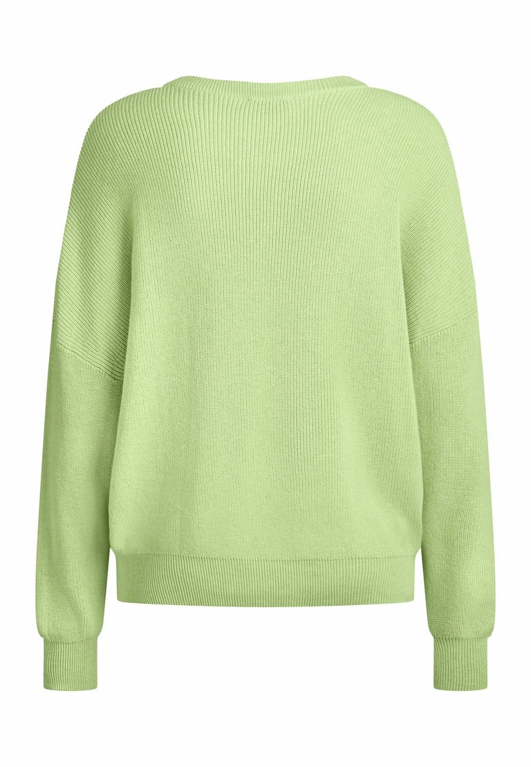 maglione a rotondo in lavorazione a maglia